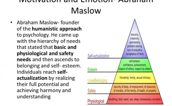 Of the humanistic approach