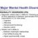 Major mental health disorders