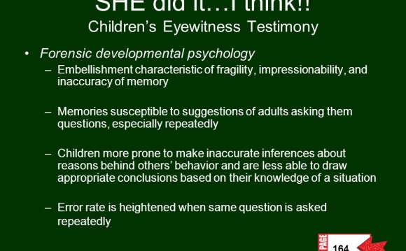 Forensic Developmental Psychology