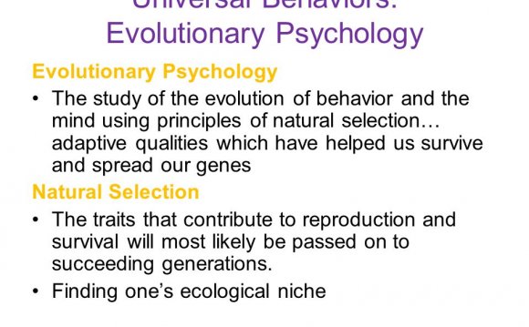 Evolutionary Psychology gender