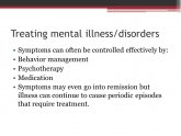 Mental illness disorders symptoms