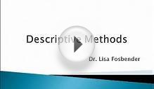 Psychology 101: Descriptive Methods of Research